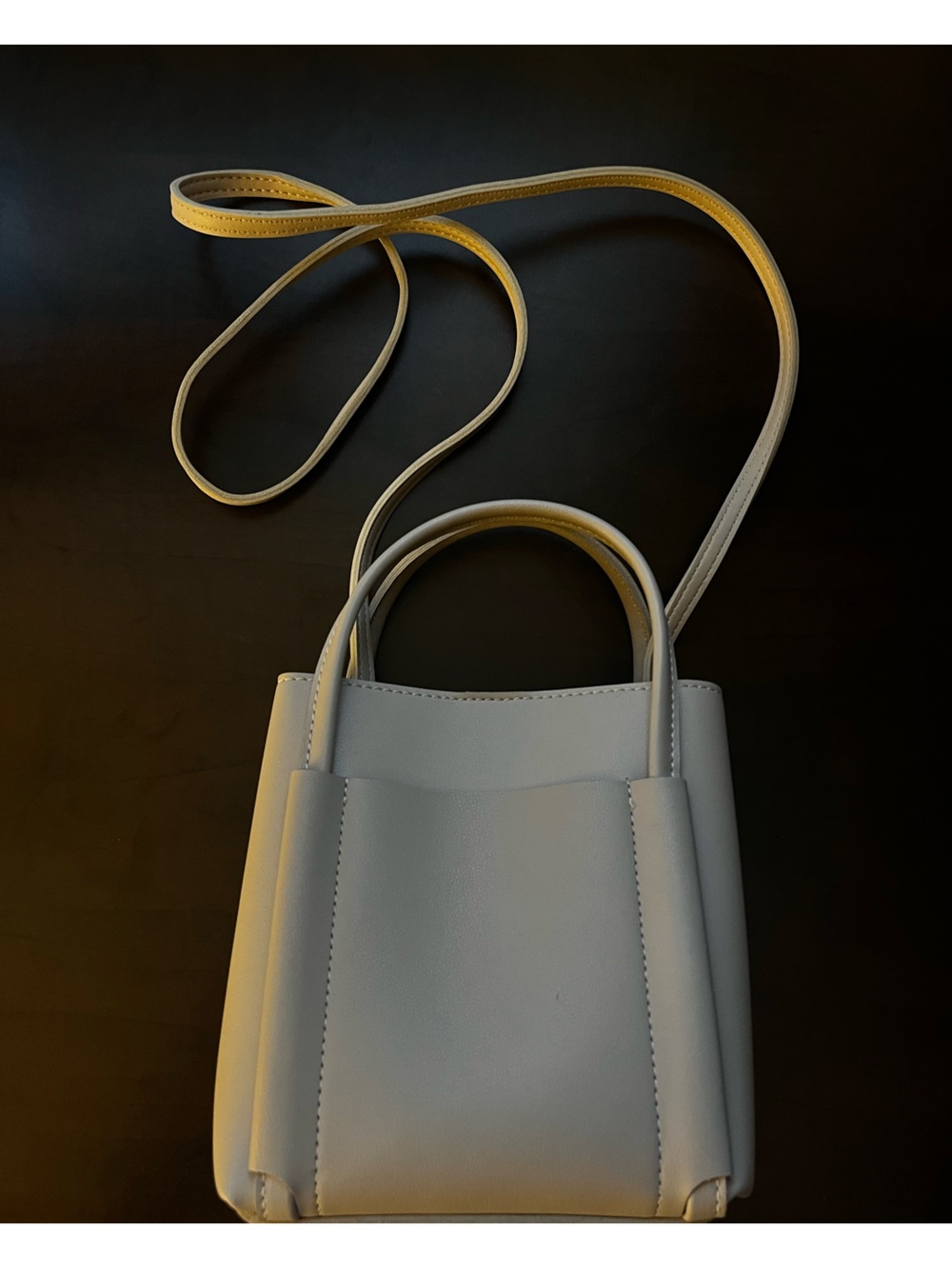 Minimalist Beige/Grey Women’s Tote Bag